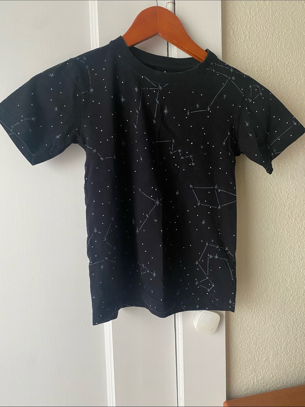 Child’s Organic Cotton Constellation Short Sleeve Tee - Black